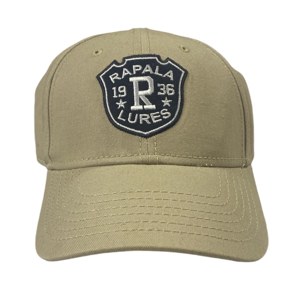 Rapala Lures Bass Fishing Hat Khaki Black Outdoors Fish Crappie Bluegill